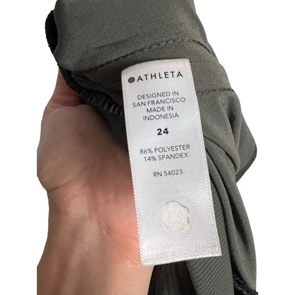 Athleta Nolita Wide Leg Olive Green Pants Plus Size 24 - Picture 8 of 9